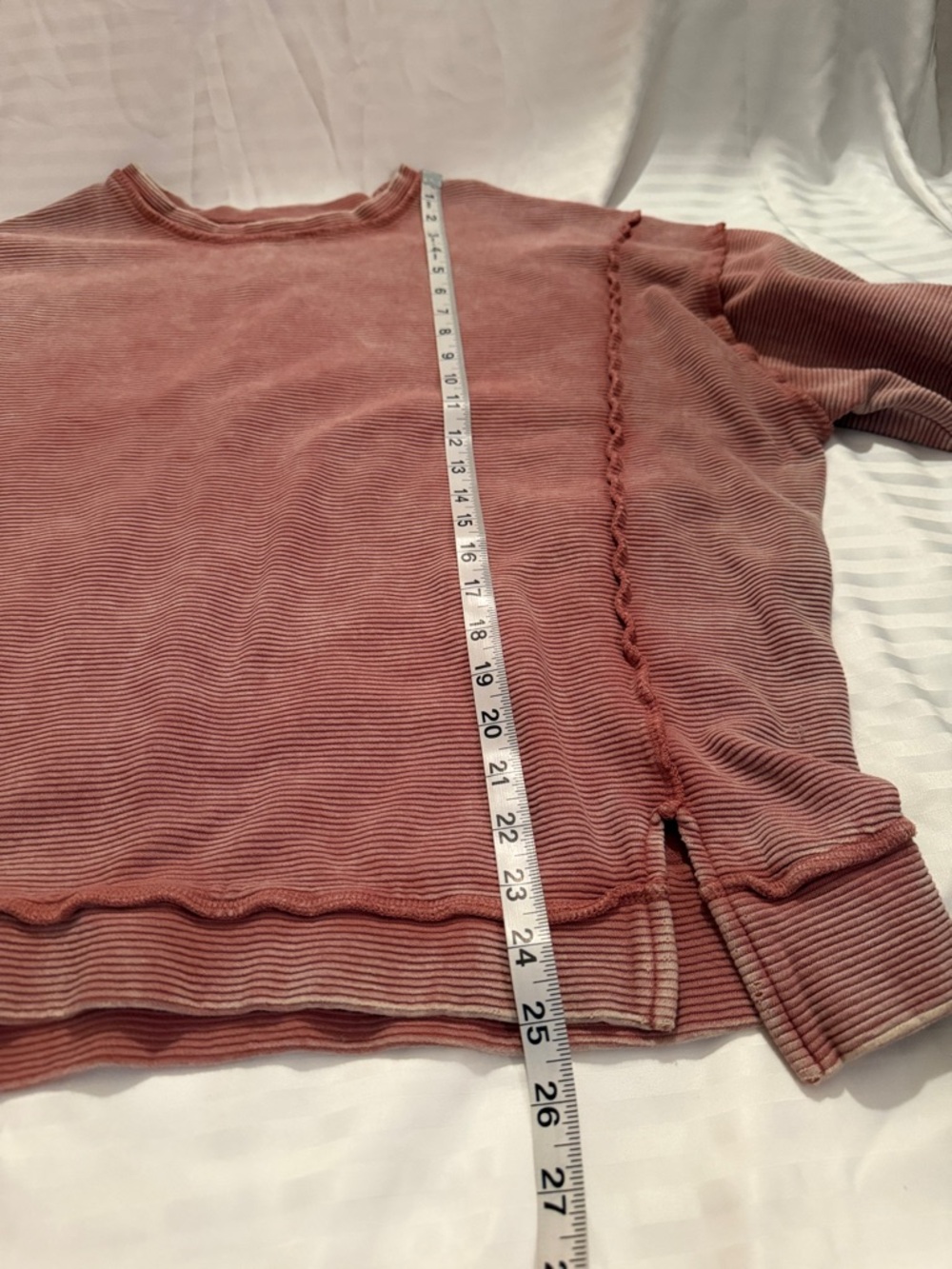 Zenana Outfitters Dusty Rose Ribbed Top - Picture 7 of 10